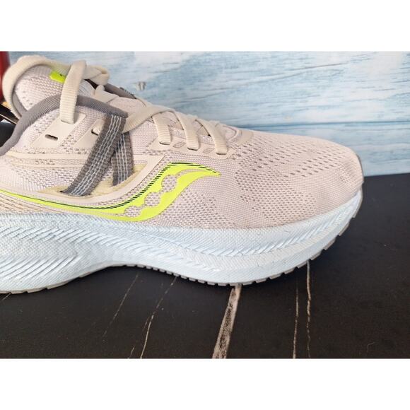 Saucony Triumph PWRRUN+ Running Shoes Beige Yellow Size 8 main image 15